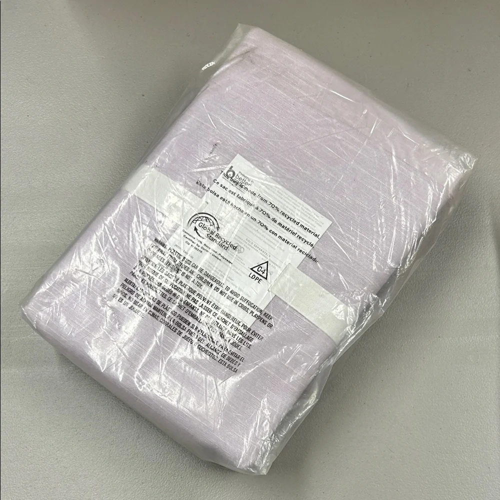 Pottery Barn Evelyn Blackout Window Curtain Panel Dusty Lavender Purple 44 x 96
